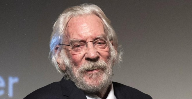 Fotografía de archivo, tomada el 30/9/2018,del actor canadiense Donald Sutherland, que será el tercer Premio Donostia de la 67 edición de Festival Internacional de Cine de San Sebastián, que se celebrará del 20 al 28 de septiembre en la capital guipuzcoan