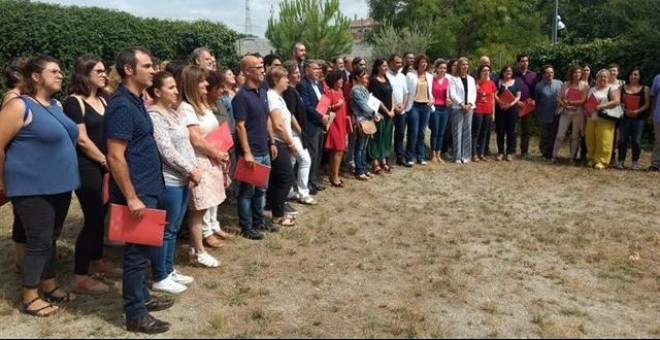 05-09-2019.- Representantes de una cuarentena de ayuntamientos catalanes reunidos en Terrassa (Barcelona). EUROPA PRESS