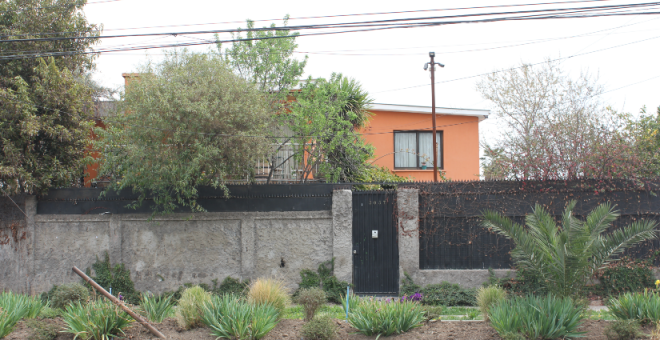 Fachada del centro de tortura de Pinochet contra la mujer. / MERITXELL FREIXAS