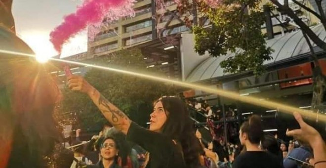 16/09/2019 - Foto del movimiento feminista Brillanteada