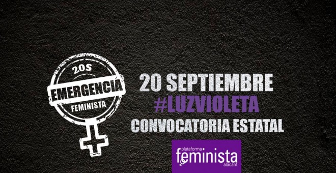 Cartel de la llamada a movilizaciones el próximo 20 de septiembre