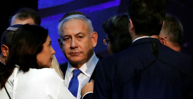 Netanyahu, la pasada noche en Tel Aviv. REUTERS/Ammar Awad