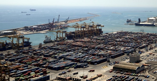 Un imatge del Port de Barcelona. JOSEP RAMON TORNÉ