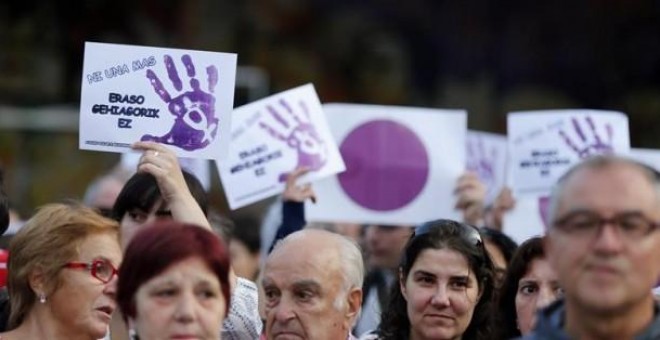 24/09/2019 - Una concentración contra la violencia machista en Rekalde (Bilbao). EFE