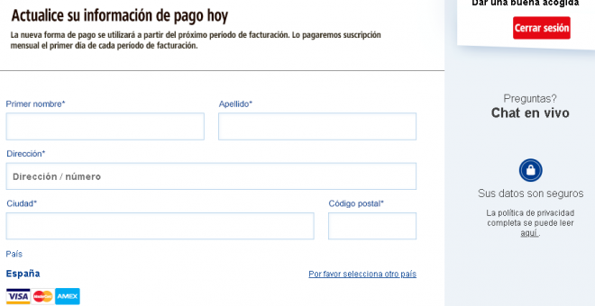 01/10/2019 - Página que suplanta a Netflix para robar los datos bancarios de los usuarios / Oficina de Seguridad del Internauta