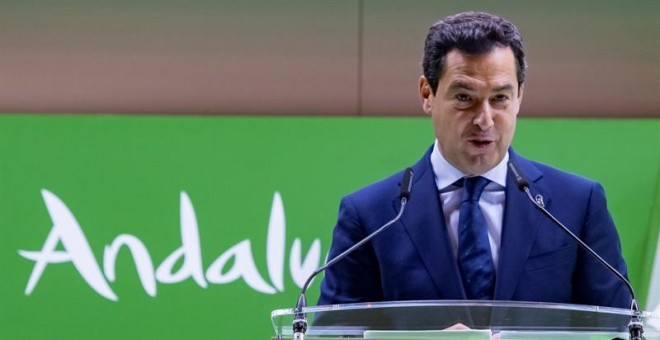 El presidente de la Junta de Andalucía, Juanma Moreno. - EFE