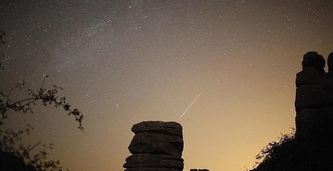 Lluvia de estrellas en 2010 en Antequera, Málaga. REUTERS