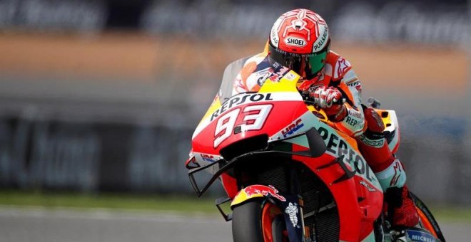 El piloto español de MotoGP Marc Márquez. EFE/Rungroj Yongrit