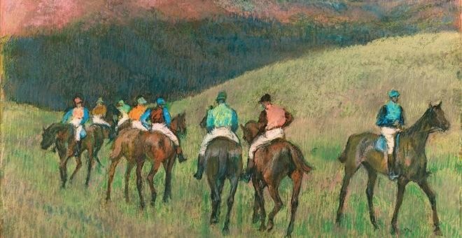 'Chevaux de course: l'entraînement', de Edgar Degas..- FUNDACIÓN MAPFRE