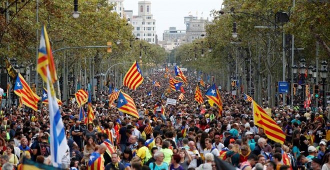 Un aspecto del Passeig de Grácia. (EFE)