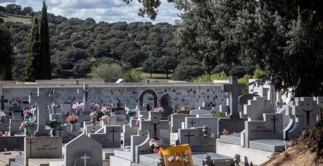 21/10/2019.- Vista del cementerio de Mingorrubio en Madrid donde el dictador Francisco Franco será enterrado. EFE/Rodrigo Jiménez