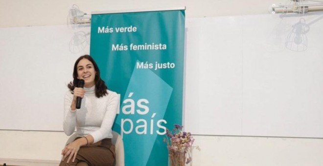 Rita Maestre en la presentación de la campaña de Más País / Más País