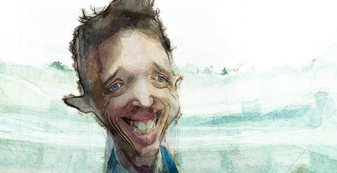 Retrato del líder de Más País, Íñigo Errejón, realizado por el ilustrador Thorsten Rienth. – PÚBLICO