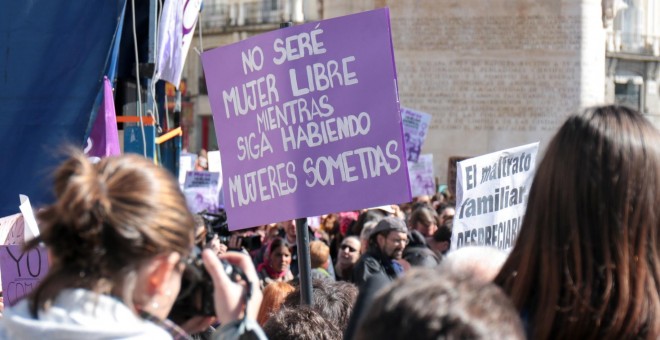 08/03/2019.- Foto de archivo de la manifestación del 8M en Madrid. /EUROPA PRESS