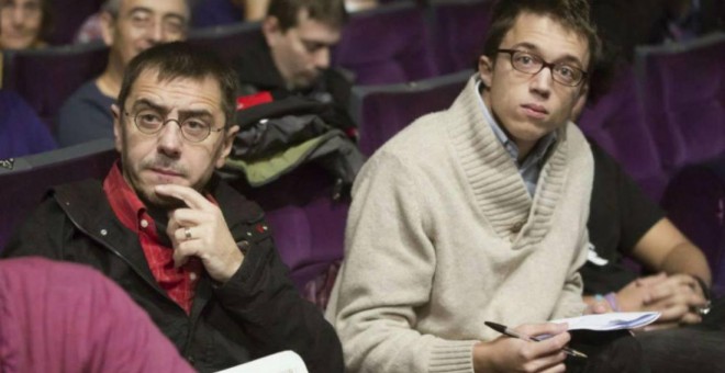 Los cofundadores de Podemos Juan Carlos Monedero e Íñigo Errejón, en una imagen de archivo. EFE