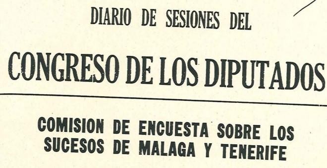 Portada de la documentación de García Caparrós en el Congreso que se encuentra bajo secreto de sumario
