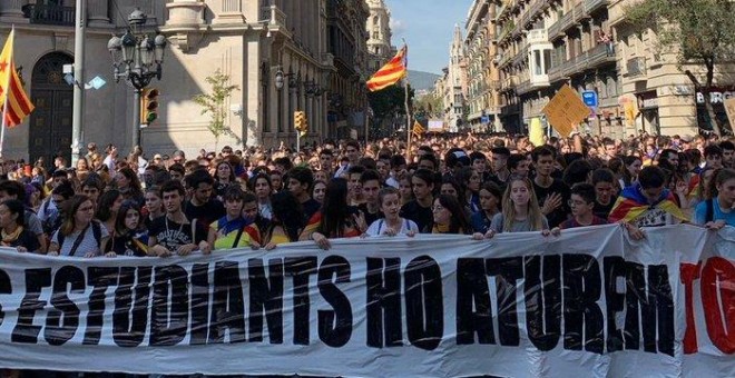 Los estudiantes catalanes se han mantenido en huelga durante 19 días | @Sepc