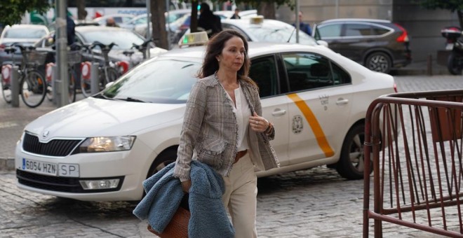La jueza Mercedes Ayala llegando a la Audiciencia Provincial de Sevilla. E.P.