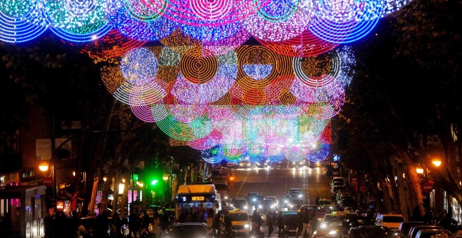 Luces de Navidad en el centro de Madrid / Ayuntamiento de Madrid.