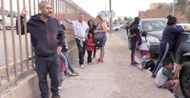 Teódolo García llegó al albergue de KINO en Nogales (México) tras ser deportado por las autoridades migratorias estadounidenses. / Aitana Vargas