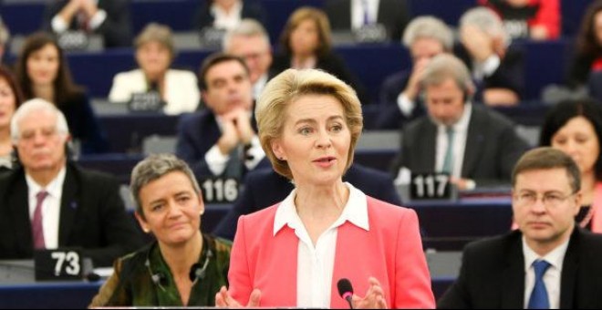 La nova presidenta de la Comissió Europea, l'alemanya Ursula von der Leyen.