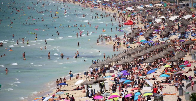 Vista de la playa de El Arenal, en Mallorca. REUTERS/Enrique Calvo