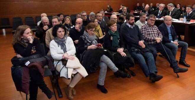 Banquillo de acusados por el caso De Miguel. EFE