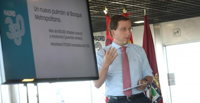 Imagen de José Luis Martínez-Almeida, durante la presentación del plan Madrid 360. / AYUNTAMIENTO DE MADRID