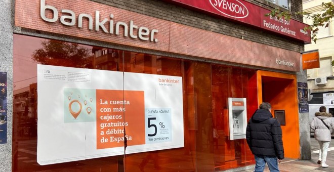 Oficina de Bankinter en Madrid. E.P.