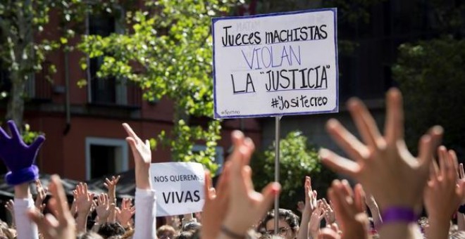 Concentración feminista en la Puerta del Sol. / EFE (archivo)