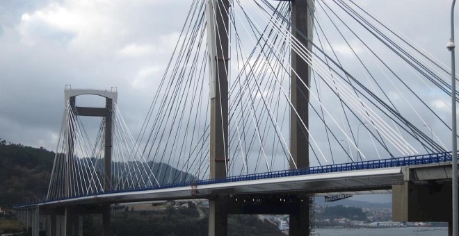 Vista del Puente de Rande, en la Ría de Vigo. E.P.