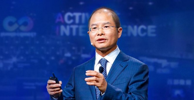 Eric Xu, presidente rotatorio de Huawei. HUAWEI