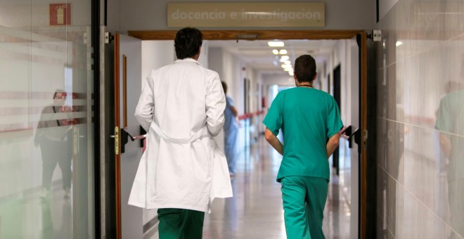Dos médicos en ún centro de salud gallego. XUNTA DE GALICIA