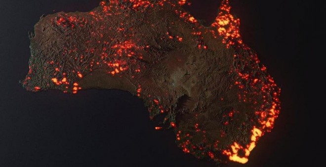 La imagen sobre los incendios de Australia que aviva la desinformación