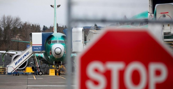 un avión Boeing 737 Max en la planta de producción del fabricante estadounidense en Renton (Washington, EEUU). REUTERS/Lindsey Wasson