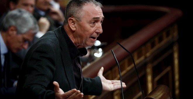 07/01/2020.- El diputado de Compromís, Joan Baldoví, durante su intervención en el Congreso. EFE/Mariscal