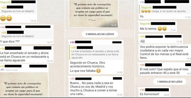 Vox Melilla crea un grupo de WhatsApp contra “indeseables y traidores” tras la filtración del audio del presidente de la formación local.
