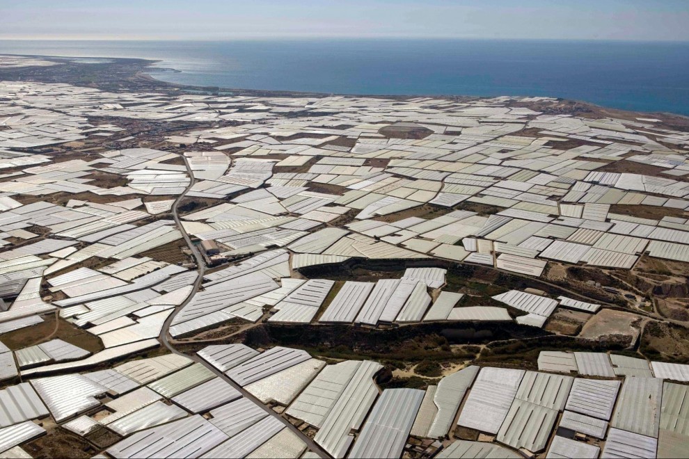Vista aérea de los invernaderos de El Ejido. / EFE