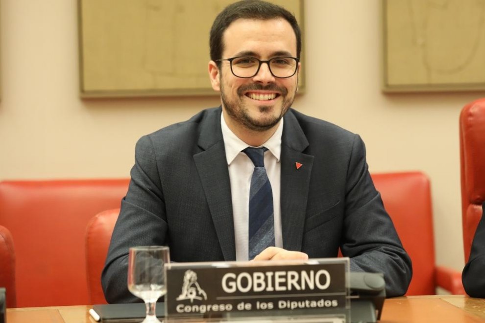 28.02.2020. El ministro de Consumo, Alberto Garzón, interviene en la Comisión de Sanidad y Consumo. Marta Fernández / Europa Press