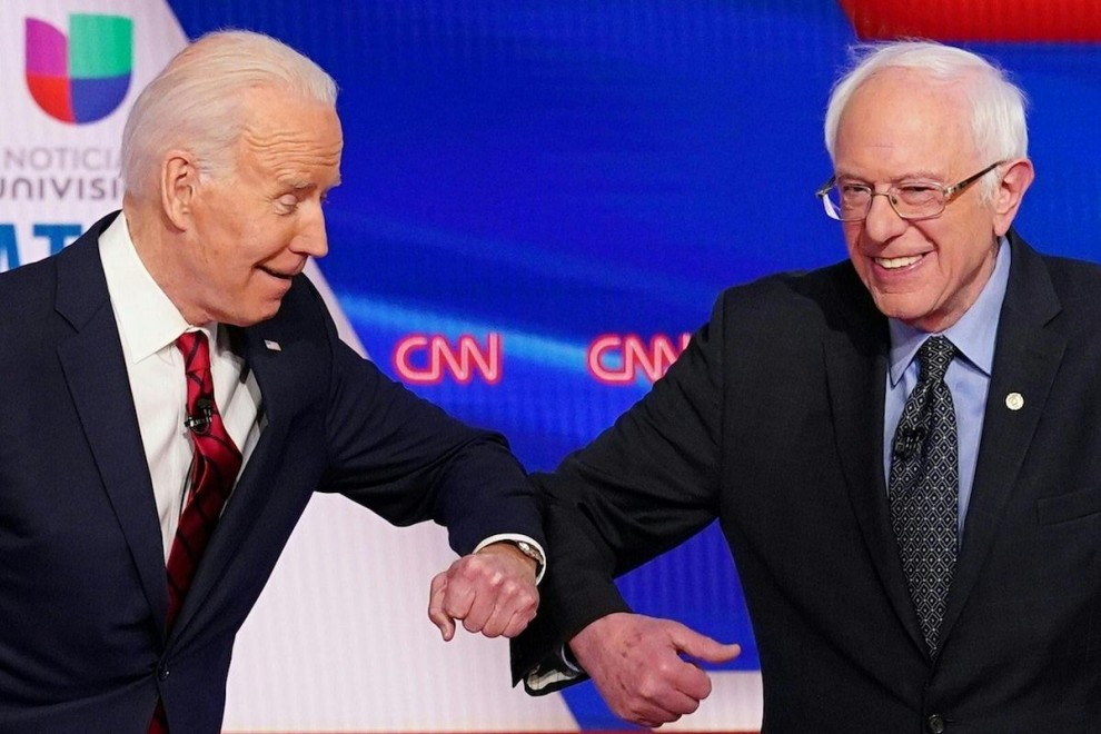 Joe Biden y Bernie Sanders