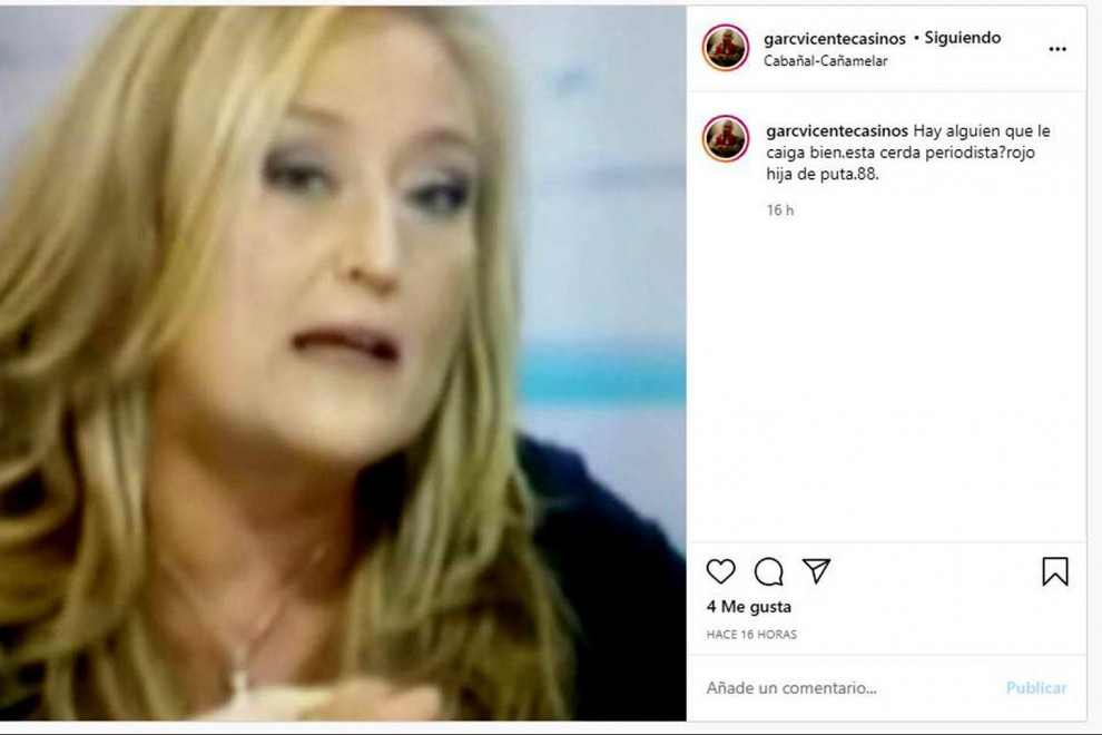 Insultos en las redes sociales a la periodista Elisa Beni