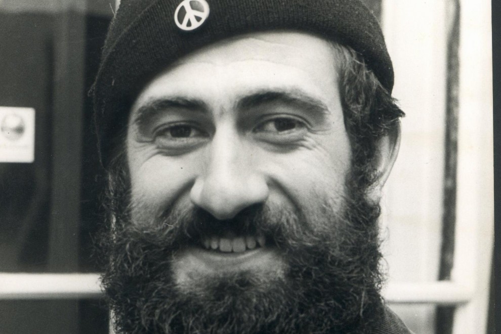 Pepe Beúnza, el primer objetor de conciencia político de España, en Utrecht en 1970.
