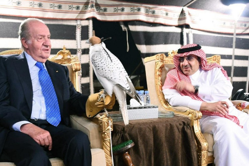 Juan Carlos I con el rey Salmán Bin Abdulaziz