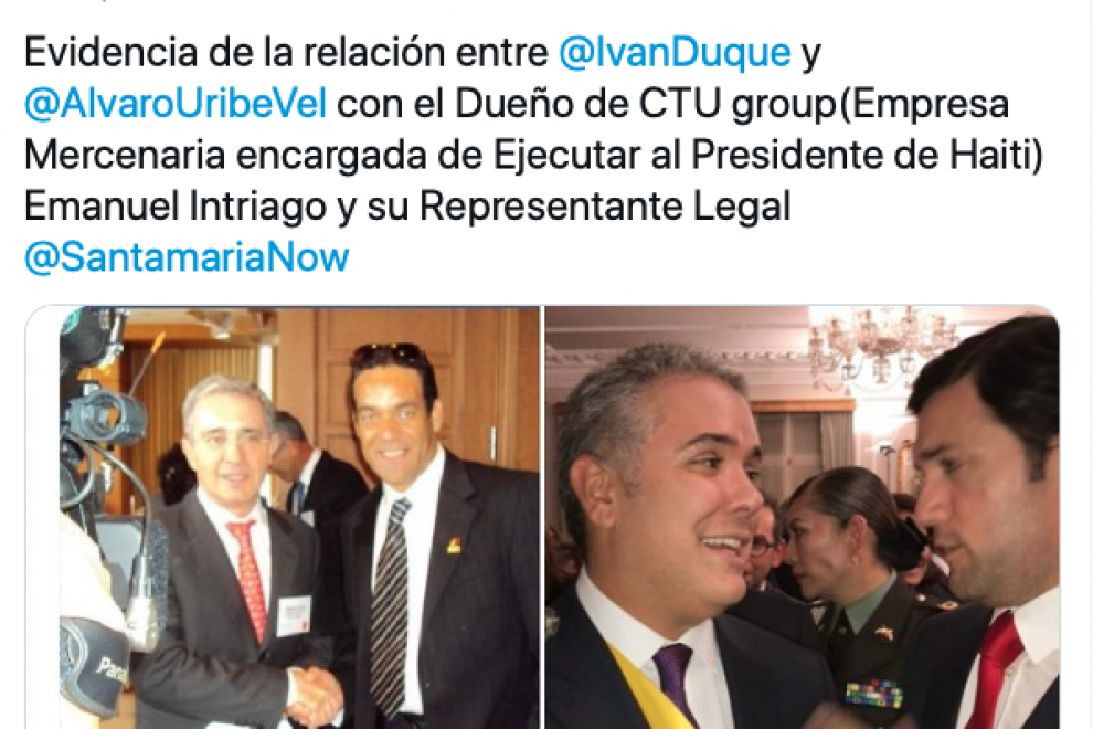 Uribe y Duque con CTU