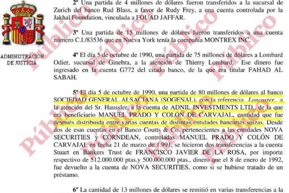 Página 47 de la sentencia de la Audiencia Nacional sobre el caso KIO (Piezas Prima Inmobiliaria-Oakthorn-Pincinco-Quail-Acie), el 23 de junio de 2006.