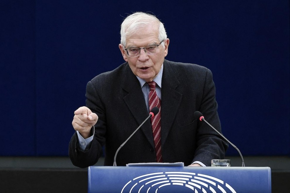 El jefe de política exterior de la Unión Europea, Josep Borrell, pronuncia un discurso durante un debate sobre la seguridad de Europa tras la invasión rusa de Ucrania, en Estrasburgo, a 9 de marzo de 2022.