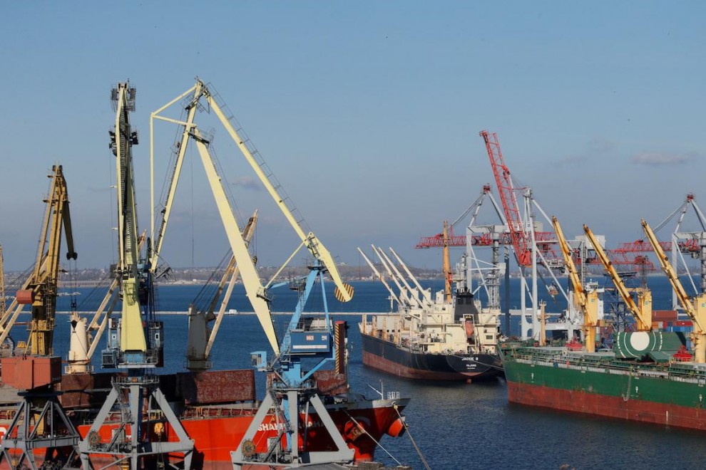 Buques de carga atracados en el puerto del Mar Negro de Odessa, en una imagen de archivo fechada el 4 de noviembre de 2016.