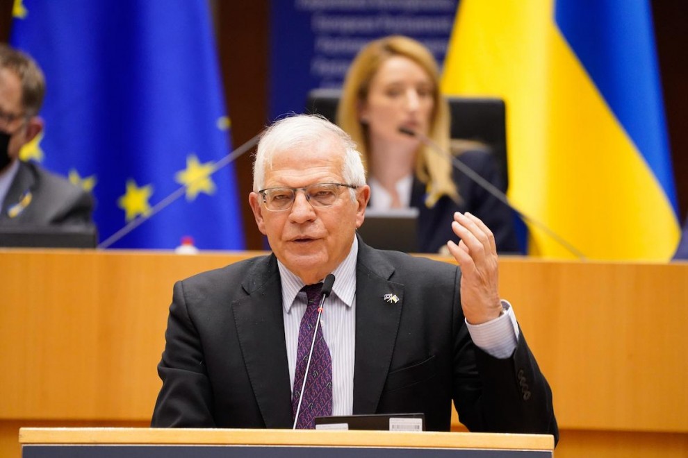 El Alto Representante de la Unión Europea para Asuntos Exteriores y Política de Seguridad, Josep Borrell, pronuncia un discurso en el Parlamento Europeo el pasado 1 de marzo de 2022.