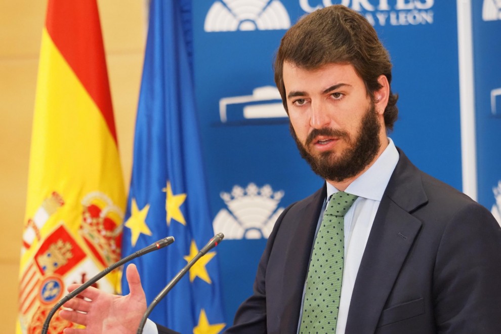 El candidato de Vox a la presidencia de las Cortes de Castilla y León, Juan García-Gallardo