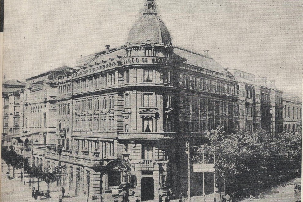 Imagen de archivo del Banco de Vizcaya en 1950.